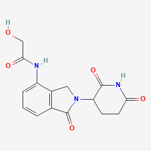 molecular formula C15H15N3O5 B14773784 Lenalidomide-CO-C1-OH 