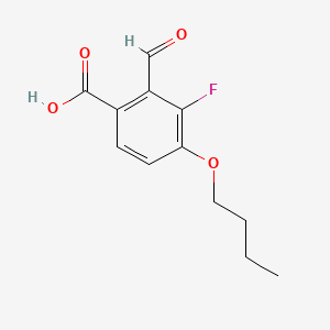 4-Butoxy-3-fluoro-2-formylbenzoic acid