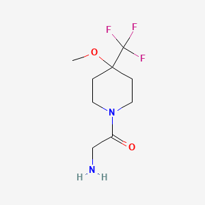 2-Amino-1-(4-methoxy-4-(trifluoromethyl)piperidin-1-yl)ethan-1-one