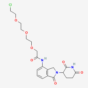 molecular formula C21H26ClN3O7 B14773821 Lenalidomide-acetamido-O-PEG2-C2-Cl 