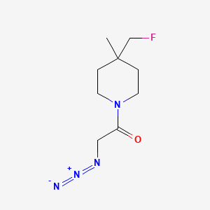 molecular formula C9H15FN4O B1477383 2-叠氮基-1-(4-(氟甲基)-4-甲基哌啶-1-基)乙酮 CAS No. 2098087-75-1