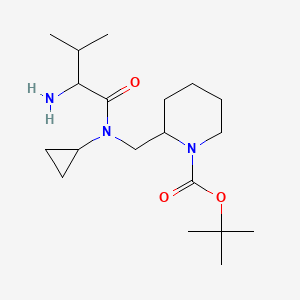 Tert-butyl 2-[[(2-amino-3-methylbutanoyl)-cyclopropylamino]methyl]piperidine-1-carboxylate