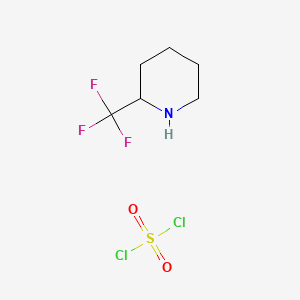 molecular formula C6H10Cl2F3NO2S B14773832 Sulfuryl dichloride;2-(trifluoromethyl)piperidine 