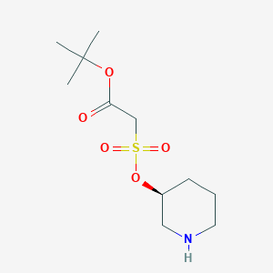 tert-butyl 2-[(3S)-piperidin-3-yl]oxysulfonylacetate