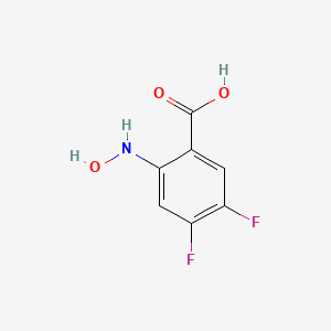 molecular formula C7H5F2NO3 B14773855 4,5-Difluoro-2-(hydroxyamino)benzoic acid 