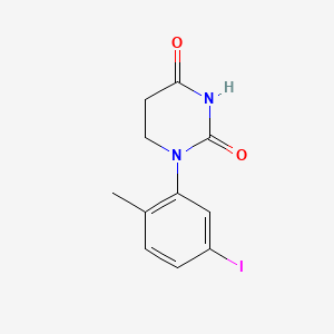 molecular formula C11H11IN2O2 B14773857 1-(5-Iodo-2-methyl-phenyl)hexahydropyrimidine-2,4-dione 