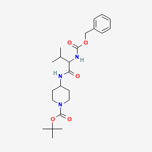 Tert-butyl 4-[[3-methyl-2-(phenylmethoxycarbonylamino)butanoyl]amino]piperidine-1-carboxylate