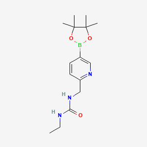 1-Ethyl-3-[5-(4,4,5,5-tetramethyl-[1,3,2]dioxaborolan-2-yl)-pyridin-2-ylmethyl]-urea