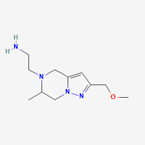 2-(2-(methoxymethyl)-6-methyl-6,7-dihydropyrazolo[1,5-a]pyrazin-5(4H)-yl)ethan-1-amine