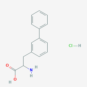 molecular formula C15H16ClNO2 B14773920 2-Amino-3-(3-phenylphenyl)propanoic acid;hydrochloride 