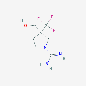 3-(Hydroxymethyl)-3-(trifluoromethyl)pyrrolidine-1-carboximidamide