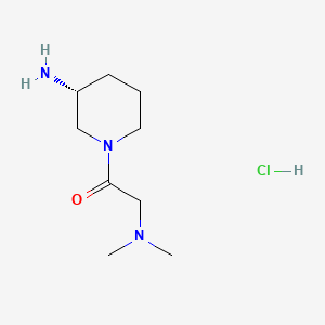 (R)-1-(3-Aminopiperidin-1-yl)-2-(dimethylamino)ethan-1-one hydrochloride