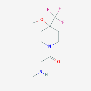 1-(4-Methoxy-4-(trifluoromethyl)piperidin-1-yl)-2-(methylamino)ethan-1-one