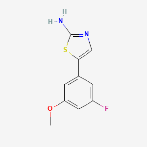 molecular formula C10H9FN2OS B14774040 5-(3-Fluoro-5-methoxyphenyl)thiazol-2-amine 