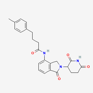 molecular formula C24H25N3O4 B14774056 N-[2-(2,6-dioxopiperidin-3-yl)-1-oxo-3H-isoindol-4-yl]-4-(4-methylphenyl)butanamide 