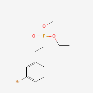 molecular formula C12H18BrO3P B14774069 Diethyl 3-bromophenethylphosphonate 