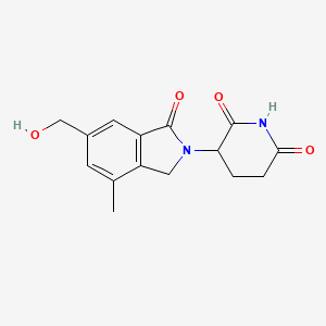 3-(6-(Hydroxymethyl)-4-methyl-1-oxoisoindolin-2-yl)piperidine-2,6-dione