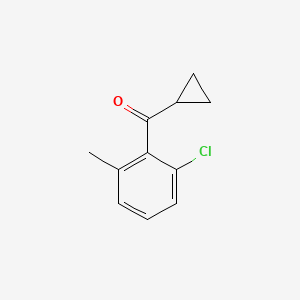 (2-Chloro-6-methylphenyl)(cyclopropyl)methanone