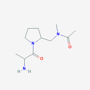 N-[[1-(2-aminopropanoyl)pyrrolidin-2-yl]methyl]-N-methylacetamide