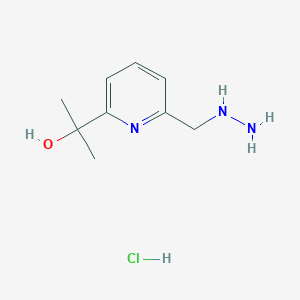 2-(6-(Hydrazinylmethyl)pyridin-2-yl)propan-2-ol hydrochloride