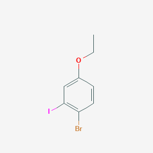 molecular formula C8H8BrIO B14774140 1-Bromo-4-ethoxy-2-iodobenzene 