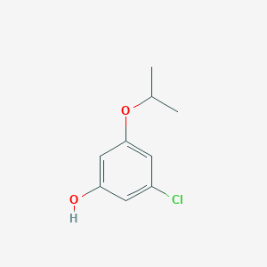 molecular formula C9H11ClO2 B14774155 3-Chloro-5-isopropoxyphenol 