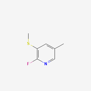 2-Fluoro-5-methyl-3-(methylthio)pyridine