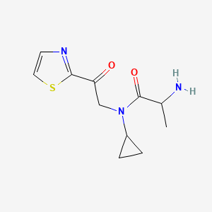 2-amino-N-cyclopropyl-N-[2-oxo-2-(1,3-thiazol-2-yl)ethyl]propanamide