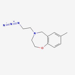 molecular formula C12H16N4O B1477425 4-(2-叠氮乙基)-7-甲基-2,3,4,5-四氢苯并[f][1,4]噁杂环戊二烯 CAS No. 2097982-43-7
