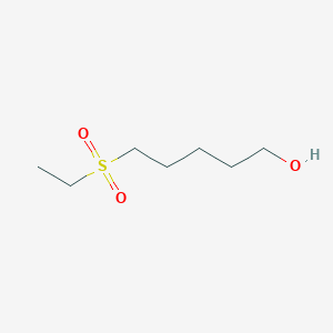 molecular formula C7H16O3S B14774252 5-(Ethylsulfonyl)pentan-1-ol 