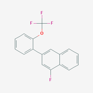 1-Fluoro-3-(2-(trifluoromethoxy)phenyl)naphthalene