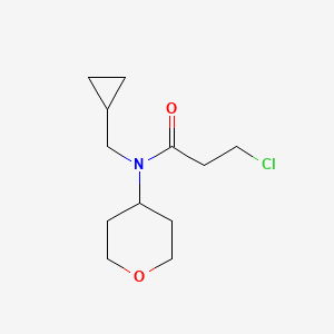 3-chloro-N-(cyclopropylmethyl)-N-(tetrahydro-2H-pyran-4-yl)propanamide