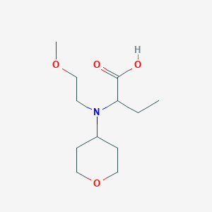 molecular formula C12H23NO4 B1477428 2-((2-methoxyethyl)(tetrahydro-2H-pyran-4-yl)amino)butanoic acid CAS No. 2097945-77-0