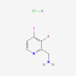 (3-Fluoro-4-iodo-2-pyridyl)methanamine;hydrochloride