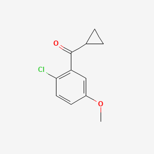 (2-Chloro-5-methoxyphenyl)(cyclopropyl)methanone