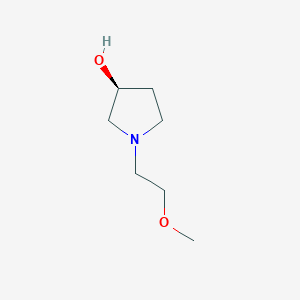 molecular formula C7H15NO2 B14774298 (3S)-1-(2-Methoxyethyl)pyrrolidin-3-ol 