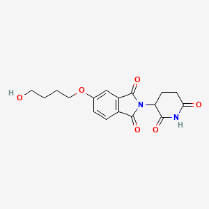 molecular formula C17H18N2O6 B14774313 Thalidomide-5'-O-C4-OH 