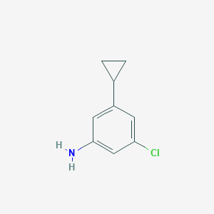 molecular formula C9H10ClN B14774331 3-Chloro-5-cyclopropylaniline 