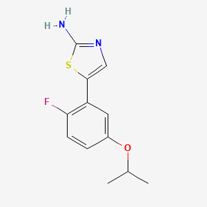 5-(2-Fluoro-5-isopropoxyphenyl)thiazol-2-amine