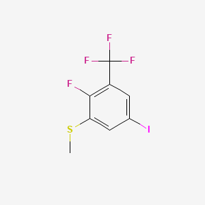 (2-Fluoro-5-iodo-3-(trifluoromethyl)phenyl)(methyl)sulfane