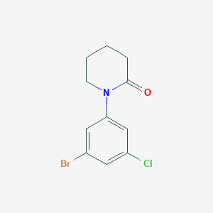 1-(3-Bromo-5-chlorophenyl)piperidin-2-one