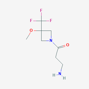 3-Amino-1-(3-methoxy-3-(trifluoromethyl)azetidin-1-yl)propan-1-one