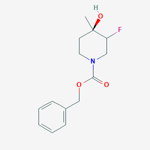 benzyl (4R)-3-fluoro-4-hydroxy-4-methylpiperidine-1-carboxylate