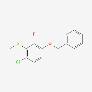 (3-(Benzyloxy)-6-chloro-2-fluorophenyl)(methyl)sulfane