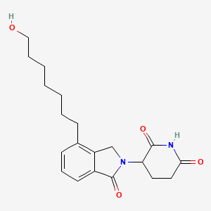 molecular formula C20H26N2O4 B14774441 Phthalimidinoglutarimide-C7-OH 