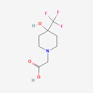 2-(4-Hydroxy-4-(trifluoromethyl)piperidin-1-yl)acetic acid