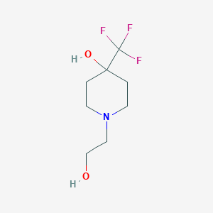 molecular formula C8H14F3NO2 B1477447 1-(2-Hydroxyethyl)-4-(trifluoromethyl)piperidin-4-ol CAS No. 1863029-67-7