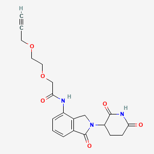 molecular formula C20H21N3O6 B14774470 Lenalidomide-acetamido-O-PEG1-propargyl 