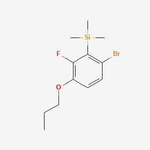 (6-Bromo-2-fluoro-3-propoxyphenyl)trimethylsilane