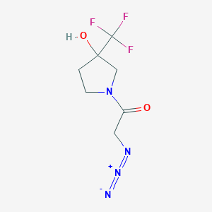 molecular formula C7H9F3N4O2 B1477451 2-Azido-1-(3-hydroxy-3-(trifluoromethyl)pyrrolidin-1-yl)ethan-1-one CAS No. 2098105-86-1